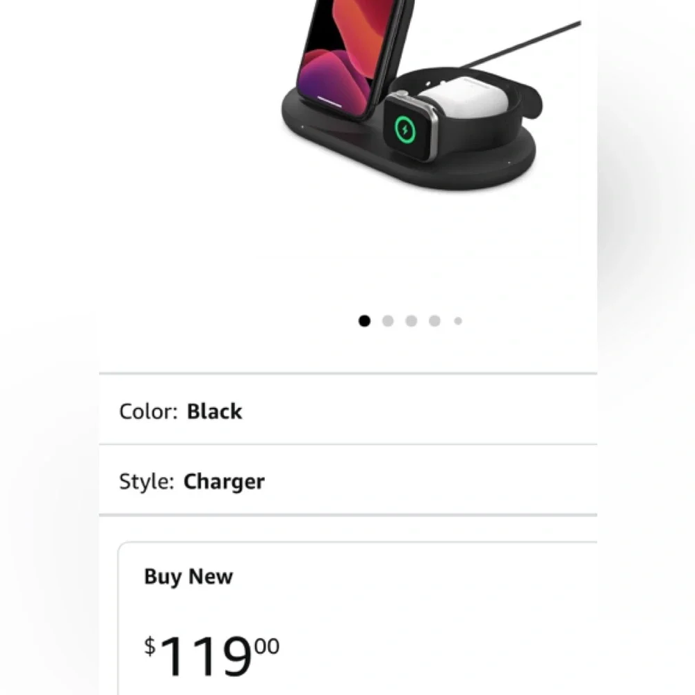 Belkin Wireless Charger for iPhone, Watch, AirPods New Damage Box